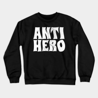 Anti Hero white grunge Crewneck Sweatshirt